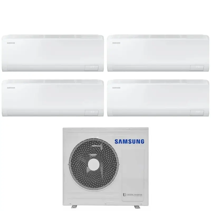Acquisto sicuro | Climatizzatore Condizionatore Samsung Quadri Split Inverter serie CEBU S2 7+7+9+18 con AJ080TXJ4KG R-32 Wi-Fi integrato 7000+7000+9000+18000