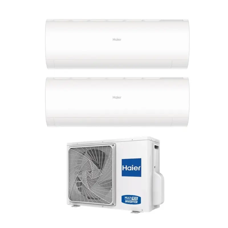 Offerta speciale | Climatizzatore Condizionatore Haier Dual Split Inverter serie PEARL 7+9 con 2U50S2SM1FA-3 R-32 Wi-Fi Integrato 7000+9000