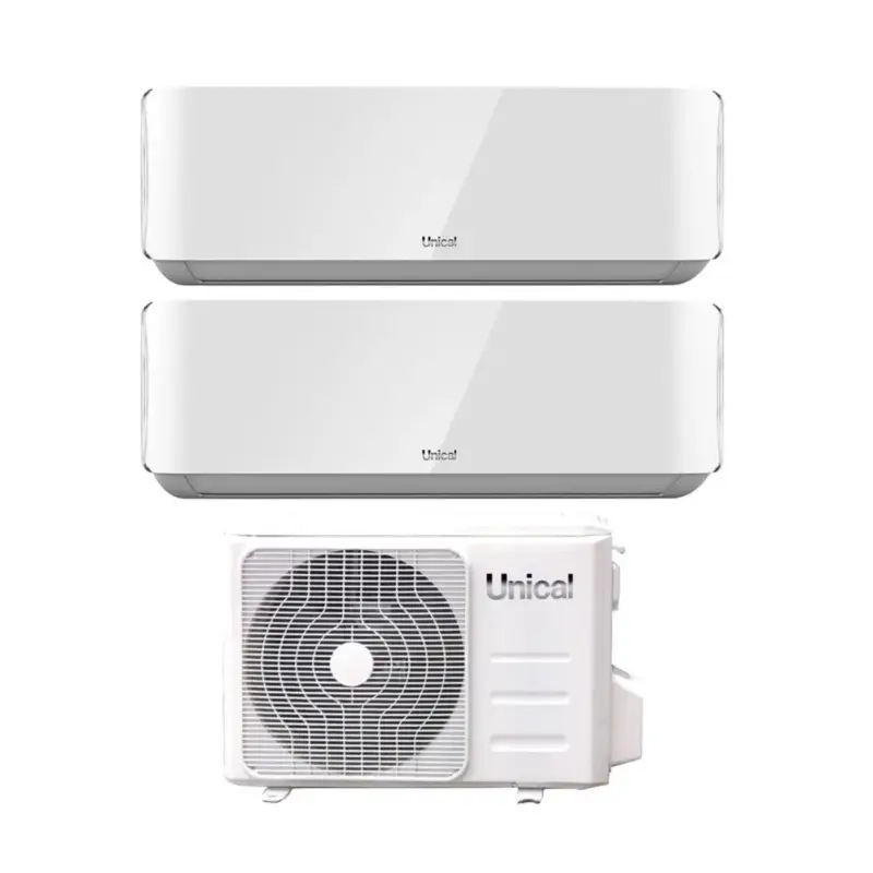 Top vendite - Condizionatore Dual Split Unical Air Cristal 13+13 (12+12) con XMX2 18HE R-32 Wi-Fi Optional