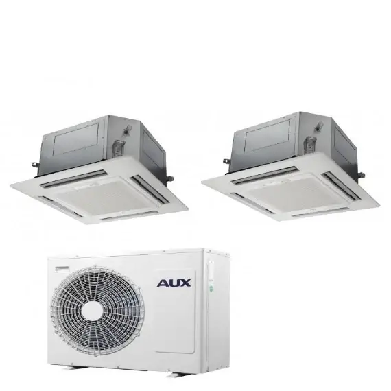 Climatizzatore Condizionatore Aux Dual Split a Cassetta 12+12 con AM3-H24 R-410 12000+12000 | Ultimi pezzi