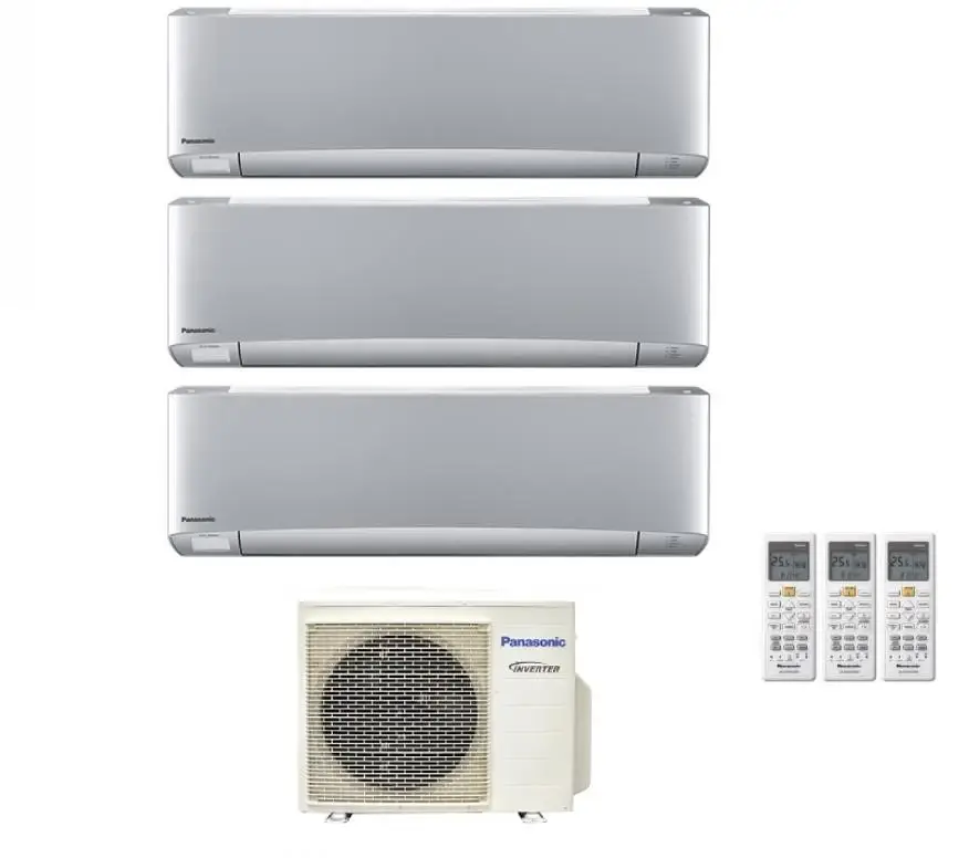 Tra i preferiti - Condizionatore Trial Split Panasonic Etherea Silver 9+9+12 con CU-3Z52TBE R-32 Wi-Fi Integrato
