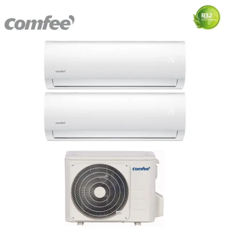 Climatizzatore Condizionatore Comfee Dual Split Inverter serie CF-CFW 9+12 con 2F-18K R-32 9000+12000 | Consegna rapida
