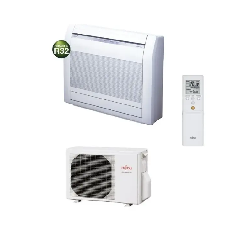 Alta qualità | Condizionatore Fujitsu Pavimento KV 9000 Btu AGEG09KVCA R-32 Wi-Fi Optional