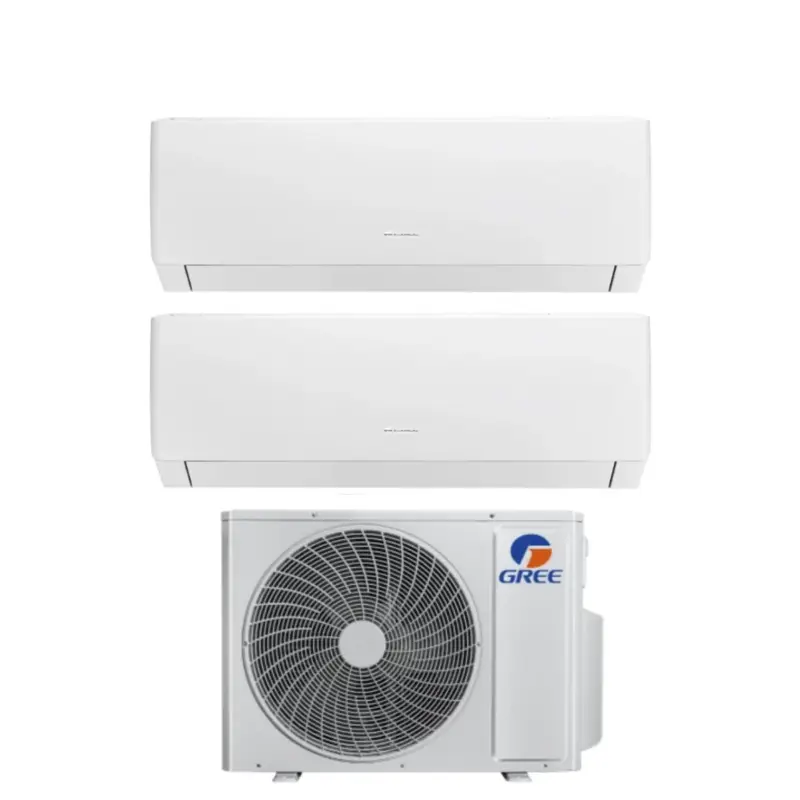 Ultimo arrivo | Climatizzatore Condizionatore Gree Dual Split Inverter serie PULAR 7+18 con GWHD(28)NK6OO R-32 Wi-Fi Integrato 7000+18000