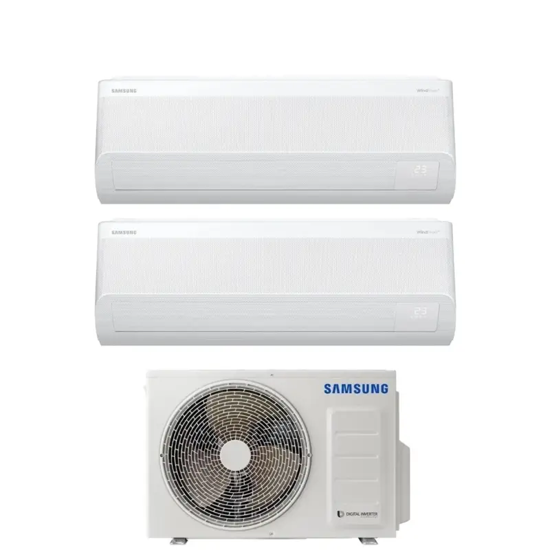 Acquisto sicuro | Condizionatore Dual Split Samsung WindFree Avant S2 9+12 con AJ040TXJ2KG R-32 Wi-Fi Integrato