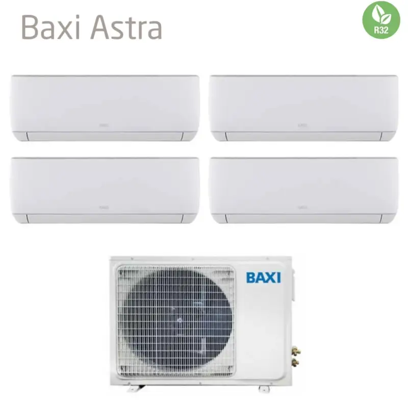 Acquista subito - Climatizzatore Condizionatore Baxi Quadri Split Inverter Serie Astra 9+9+12+18 con LSGT100-4M R-32 Wi-Fi Optional 9000+9000+12000+18000 - Novità