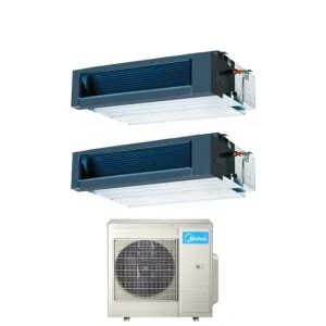 Acquisto sicuro | Climatizzatore Condizionatore Midea Canalizzato Canalizzabile Dual Split Inverter 18+18 con 4N-82K R-410 18000+18000