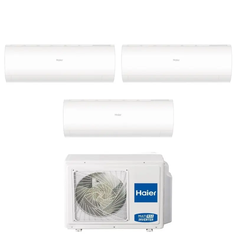 Ultimo arrivo | Climatizzatore Condizionatore Haier Trial Split Inverter serie PEARL 9+9+9 con 3U70S2SR5FA R-32 Wi-Fi Integrato 9000+9000+9000