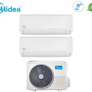 Approfittane ora - Climatizzatore Condizionatore Midea Dual Split Inverter serie ALL EASY PRO 9+18 con M2OD-18HFN8-Q R-32 Wi-Fi Integrato 9000+18000