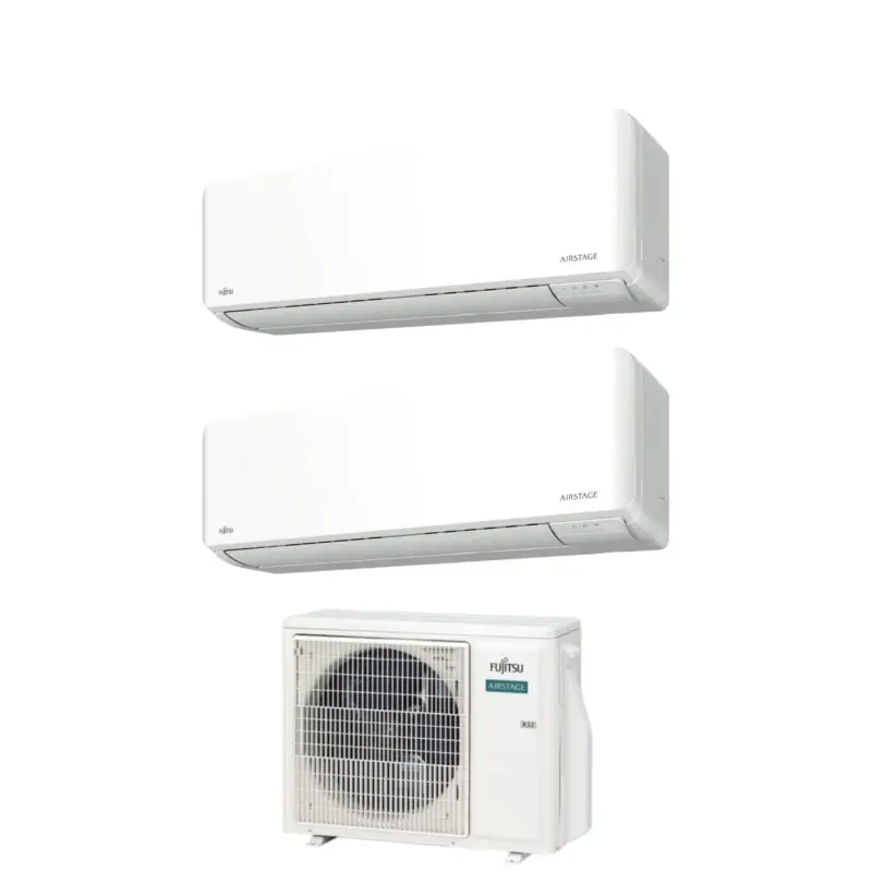 Acquista subito - Condizionatore Dual Split Fujitsu KM Airstage 7+12 con AOEG18KBCA2 R-32 Wi-Fi Integrato