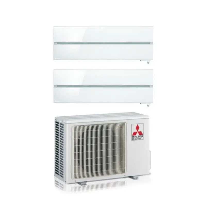 Promozione speciale | Condizionatore Dual Split Mitsubishi Electric Kirigamine Style Pearl White 9+9 con MXZ-2F33VF R-32 Wi-Fi Integrato Bianco