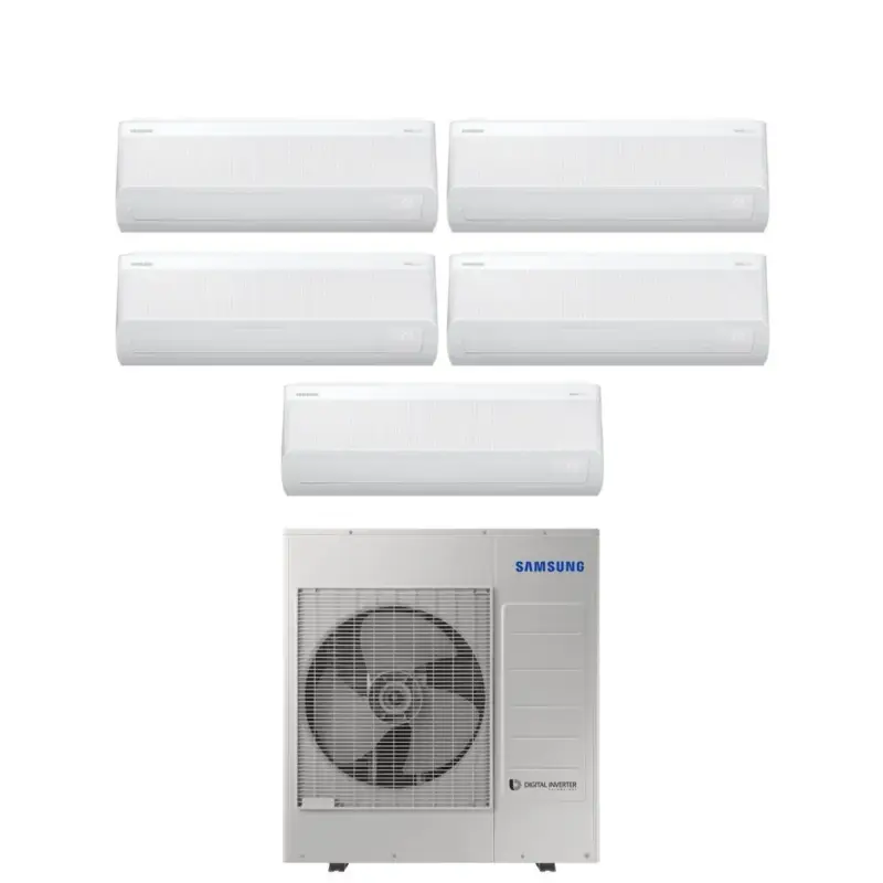 Acquista dal produttore | Climatizzatore Condizionatore Samsung Penta Split Inverter serie WINDFREE AVANT S2 7+9+12+12+12 con AJ100TXJ5KG R-32 Wi-Fi Integrato 7000+9000+12000+12000+12000
