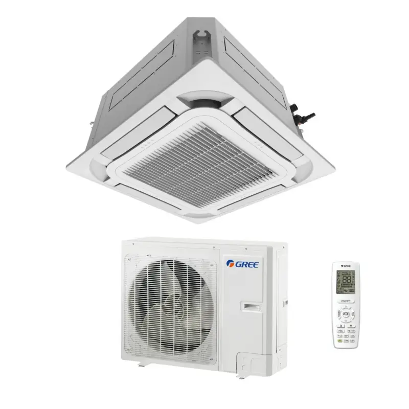 Climatizzatore Condizionatore Gree a Cassetta a 8 vie 36000 Btu GUD100T/A-T R-32 Wi-Fi Optional Trifase con Telecomando e Pannello Incluso - Novità | Offerta speciale