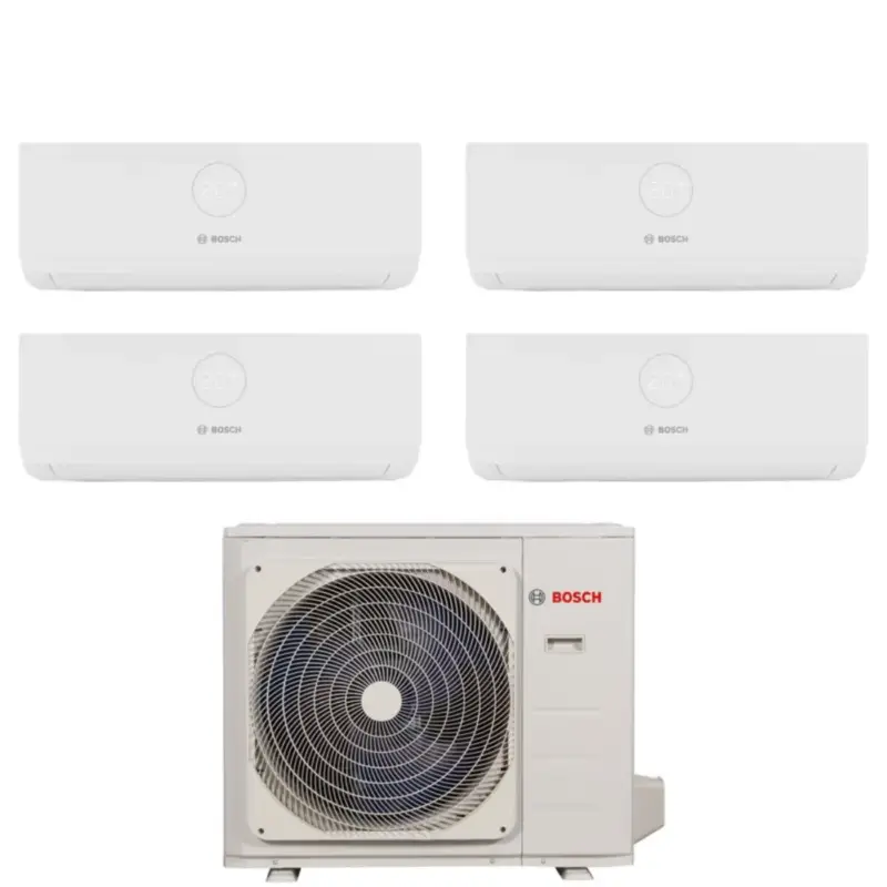 Climatizzatore Condizionatore Bosch Quadri Split Inverter serie CLIMATE 3000i 12+12+12+12 con MS 36 OUE R-32 Wi-Fi Optional 12000+12000+12000+12000 - Fino a esaurimento scorte