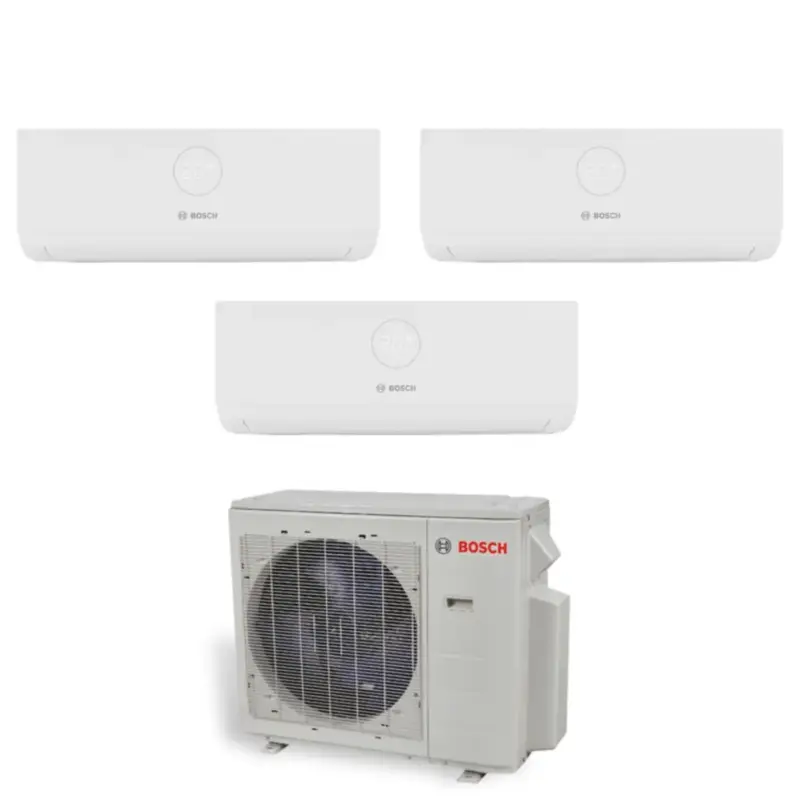 Climatizzatore Condizionatore Bosch Trial Split Inverter serie CLIMATE 3000i 9+9+12 con MS 27 OUE R-32 Wi-Fi Optional 9000+9000+12000 - Sconti