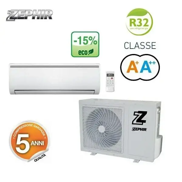 CLIMATIZZATORE CONDIZIONATORE ZEPHIR INVERTER 18000 BTU ZT3218000 R-32 classe A++ | Diretto dalla fabbrica