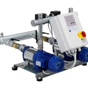 Risparmia ora | Gruppo di pressurizzazione Ebara con 2 pompe multistadio orizzontali con corpo in ghisa e collettori in inox 304 2GP COMPACT A/15 T 2001050201M SENZA VASO E CON PREDISPOSIZIONE MONTALIQUIDI SILENZIOSO