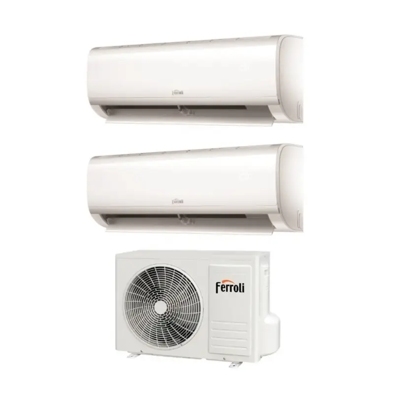 Molto apprezzato | AREA OCCASIONI Climatizzatore Condizionatore Ferroli Dual Split Inverter Serie AMBRA M 9+12 con 18-2 R-32 Wi-Fi Integrato 9000+12000 - Novità AO932