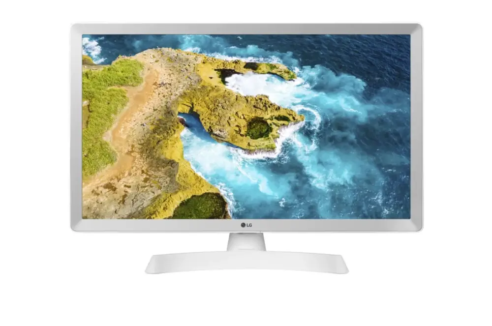 Lg monitor smart tv 24" led 1366x768 hd 2 hdmi 1 usb audio bluetooth 2x5W wi-fi dvb t2/c/s2 24tq510s-Wz grigio ghiaia e bianco - Tra i più venduti
