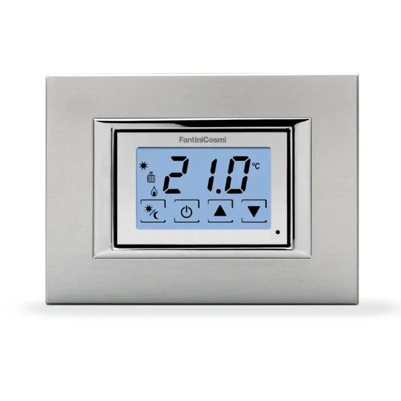 Termostato elettronico touchscreen da incasso Fantini Cosmi CH123TS con cover colorate - Prezzo conveniente