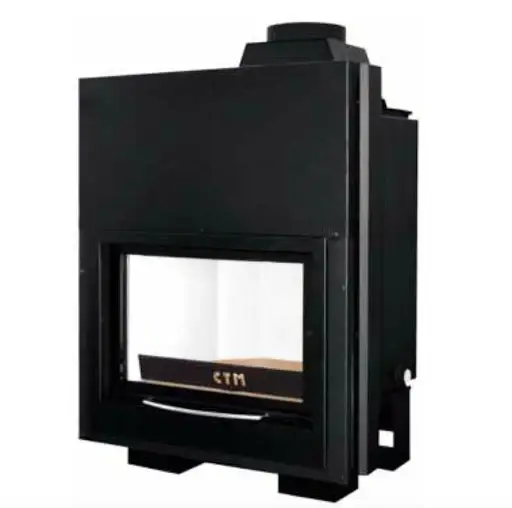 Termocamino a Legna CTM BASIC 24 kW scomparsa verticale con produzione Acqua calda sanitaria ACS | Molto apprezzato