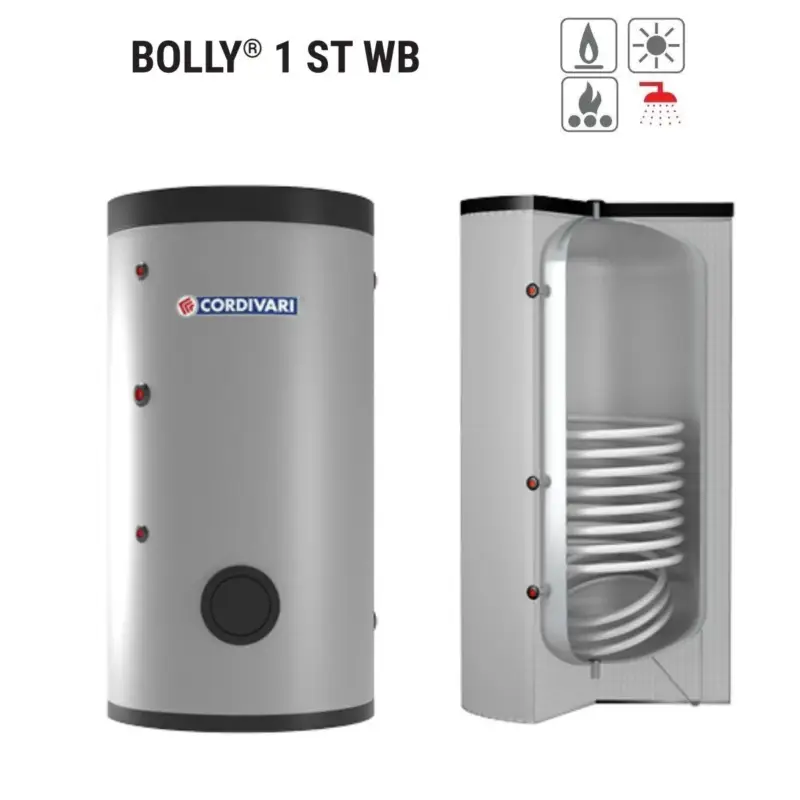 Buon prezzo | Bollitore Polywarm Cordivari Modello BOLLY 1 ST WB 200 Per Produzione Di ACS Con 1 Scambiatore Fisso