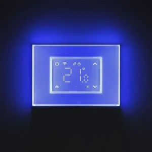 Cronotermostato Smart Beghelli Dom-e con Display Touch e Placca Luminosa Wi-Fi 60048 - Buon prezzo