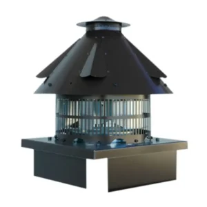 Aspiratore elettrico per camini in lamiera preverniciata testa di moro completo di centralina di comando a sei velocità Per canne fumarie quadrate 32÷42 cm mod. universale - Svendita