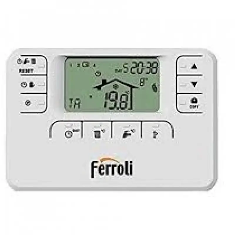 Offerta lampo | CRONOCOMANDO CRONOTERMOSTATO REMOTO FERROLI ROMEO W RF WIRELESS CON PROGRAMMAZIONE SETTIMANALE COD.013101XA