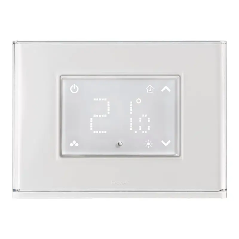Solo pochi pezzi - Termostato Beghelli Touch con Display e Placca Luminosa 60047