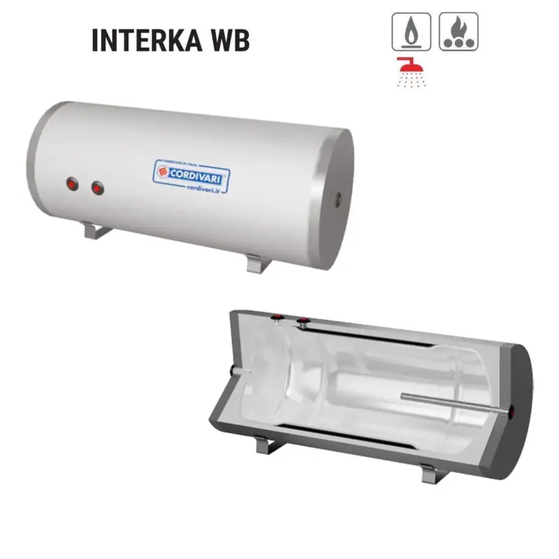 Bollitore Orizzontale/Verticale Cordivari Modello INTERKA WB 80 Per Produzione di A.C.S. con Scambiatore Ad Intercapedine | Nuovo in catalogo