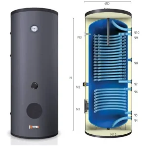 Bollitore Kytek KS 500 Doppia Serpentina ottimizzato per pompe di calore - Quasi esaurito
