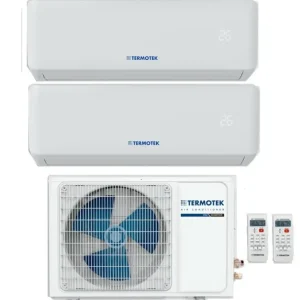 Consegna espressa | Climatizzatore Condizionatore Termotek Dual Split Inverter Airplus C 12000+12000 btu con 2C R-32 Wi-Fi Optional A++ 12+12