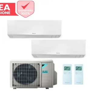 AREA OCCASIONI climatizzatore condizionatore Daikin bluevolution dual split inverter serie FTXM/R PERFERA WALL 9+12 con 2MXM40M/N r-32 wi-fi integrato 9000+12000 - Scelta dei clienti