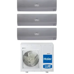 Climatizzatore Condizionatore Trial Split Inverter Haier Nebula Green Grey 7000+7000+15000 con 4U70S2SH1FA R-32 Wi-Fi 7+7+15 btu - Scelto dai clienti