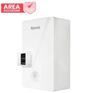 Risparmio extra - AREA OCCASIONI Caldaia Rinnai a Condensazione Momiji 29 kW con Cronotermostato Wi-Fi Intergrato Gpl Low NOx REB-KAI2529FF con Kit scarico Fumi Sdoppiato di Serie