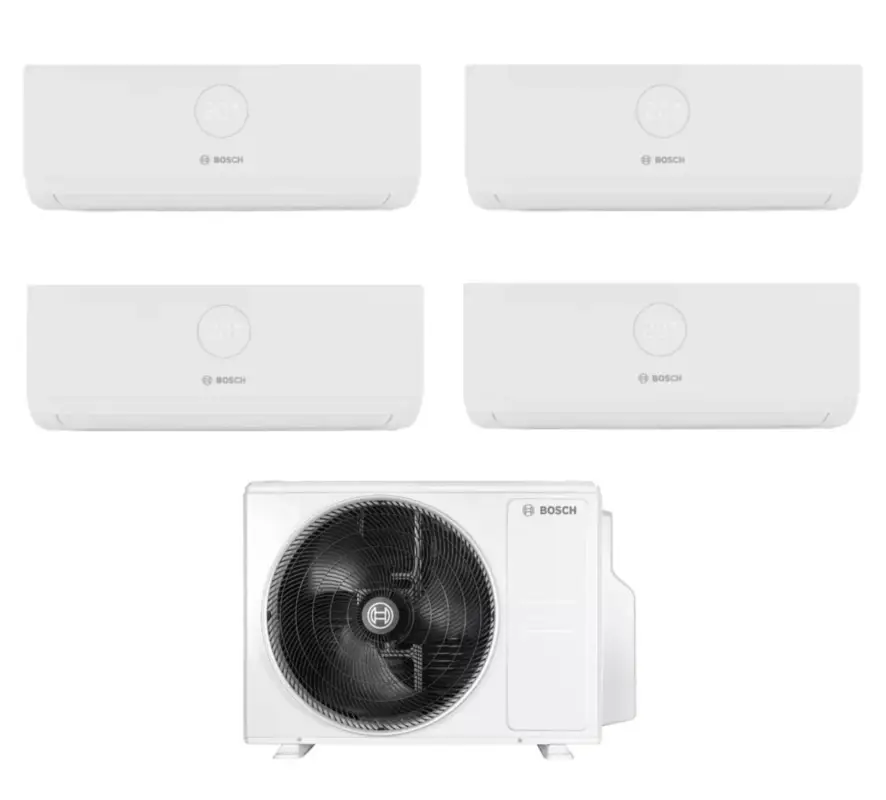 Acquista online | Climatizzatore Condizionatore Bosch Quadri Split Inverter serie CLIMATE 3000i 7+7+9+12 con CL5000M 82/4 E R-32 Wi-Fi Optional 7000+7000+9000+12000