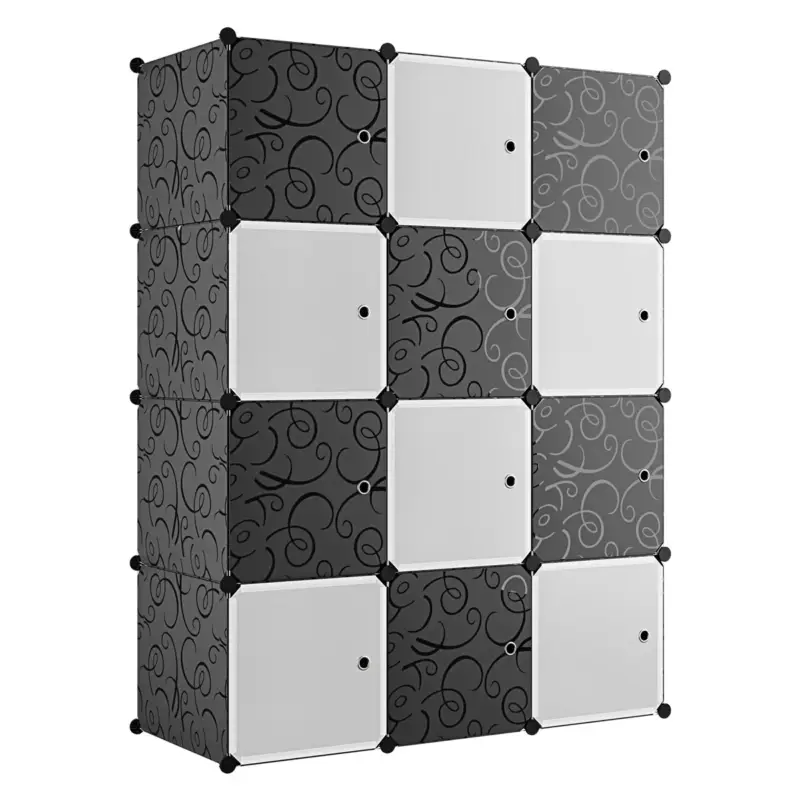 Armadio 12 Moduli in Plastica Colore Bianco e Nero EAN 8024299800778 | Ordinabile online