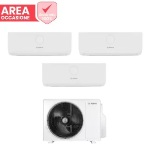 AREA OCCASIONI Climatizzatore Condizionatore Bosch Triali Split Inverter serie CLIMATE 3000i 9+9+12 con CL5000M 79/3 E R-32 Wi-Fi Optional 9000+9000+12000 | Molto apprezzato