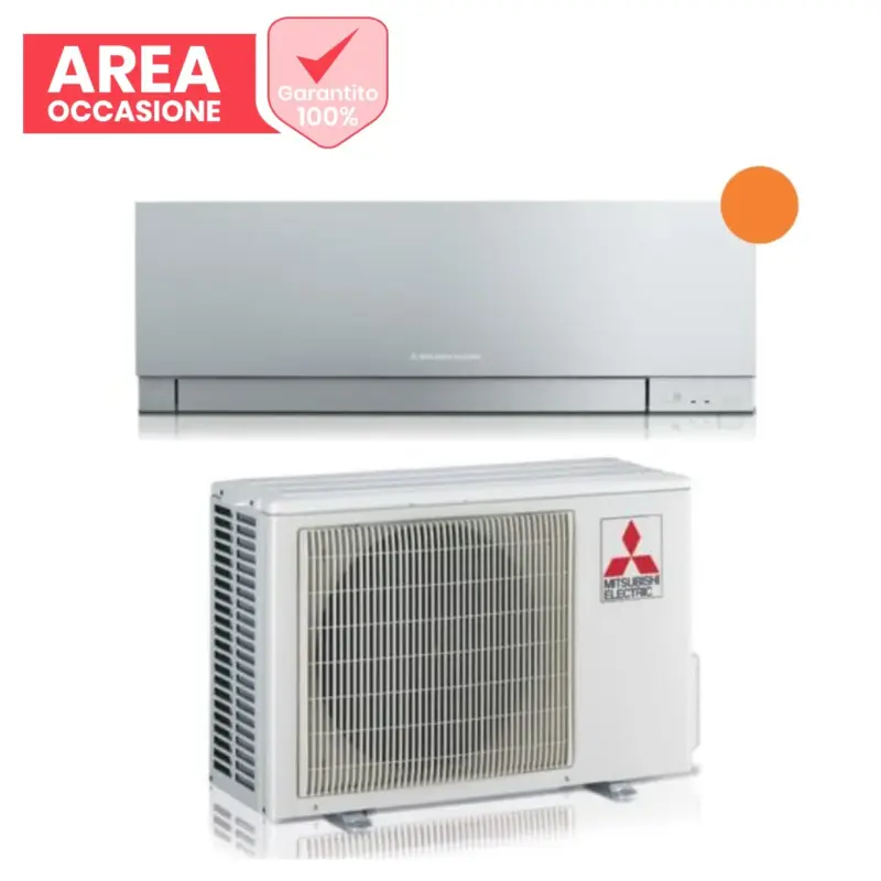 AREA OCCASIONI Climatizzatore Condizionatore Mitsubishi Electric Inverter Kirigamine ZEN R-32 Silver 12000 btu MSZ-EF35VGKS Argento Wi-Fi Integrato -(Novità) - Offerta esclusiva