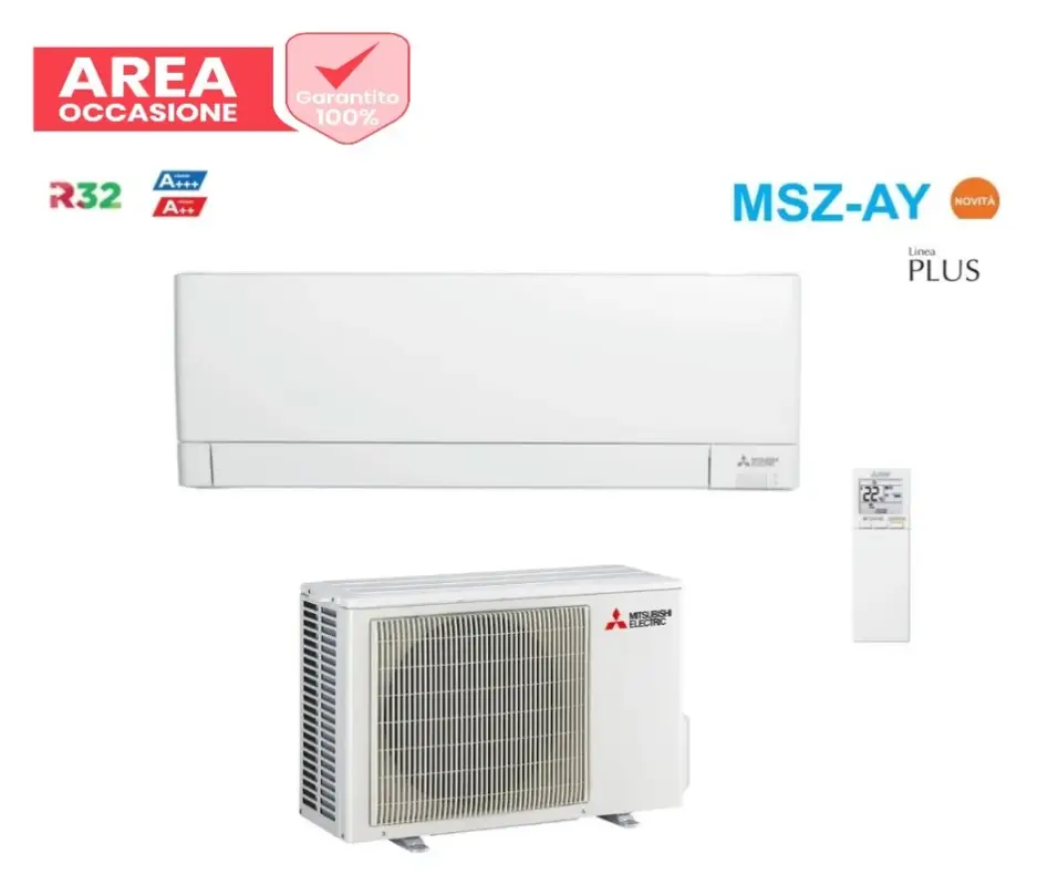 Acquista online - AREA OCCASIONI Climatizzatore Condizionatore Mitsubishi Electric Inverter Linea Plus serie MSZ-AY 12000 Btu MSZ-AY35VGKP Classe A+++/A++ Wi-Fi Integrato R-32
