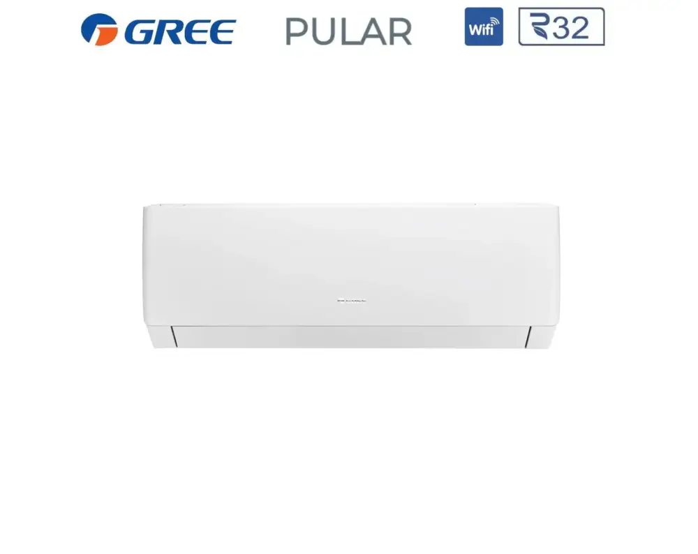 Direttamente dalla fabbrica | Unità Interna a Parete Gree serie PULAR 9000 Btu GWH09AGB-K6DNA1B/I R-32 Wi-Fi Integrato