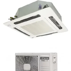 Climatizzatore Condizionatore Hitachi a Cassetta 4 Vie Inverter 31000 Btu 3.5 HP Serie PRIMAIRY RCI-3.5UFE1NH R-32 Wi-Fi Optional Griglia Esclusa - Promozione