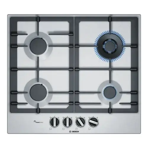 Direttamente dalla fabbrica | Piano cottura A Gas Bosch Serie 6 Pch6A5B90 4 Fuochi (L58,2xP52) Flameselect Inox