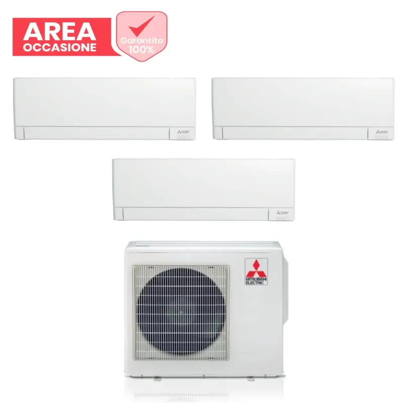 Affare - AREA OCCASIONI Climatizzatore Condizionatore Mitsubishi Electric Trial Split Inverter Linea Plus serie MSZ-AY 9+9+9 btu con MXZ-3F68VF Wi-Fi Integrato R-32 9000+9000+9000 A+++