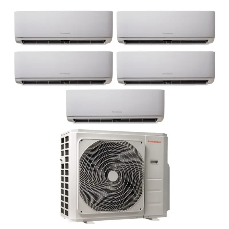 Climatizzatore Condizionatore Immergas Penta Split Inverter serie THOR 9+9+9+12+12 con MULTI 42-5 R-32 Wi-Fi Optional 9000+9000+9000+12000+12000 | Scelto dai clienti