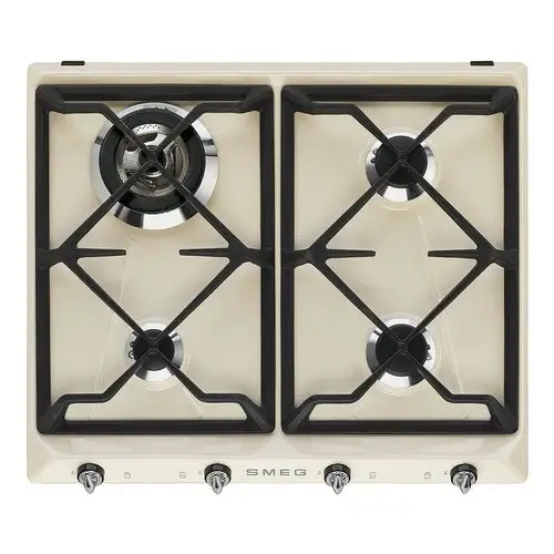 Svendita - Piano Cottura A Gas Smeg VICTORIA SR964PGH 4 Fuochi (L59,5xP50) Crema