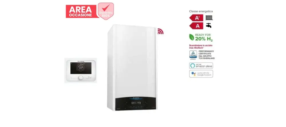 AREA OCCASIONI Caldaia a Condensazione Ariston GENUS ONE+ NET 35 kW Low NOx Wi-Fi Metano/Gpl con Sensys di Serie Completa di Kit Scarico Fumi 3301776 | In pronta consegna