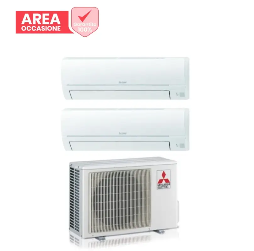Aggiungi al carrello | AREA OCCASIONI Climatizzatore Condizionatore Mitsubishi Electric Dual Split Inverter serie SMART MSZ-HR 9+9 con MXZ-2HA40VF R-32 Wi-Fi Optional 9000+9000