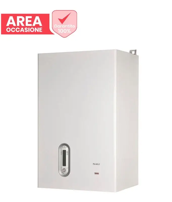 AREA OCCASIONI Caldaia Riello Family AQUA CONDENS 3.5 a condensazione con bollitore di 60 lt completa di kit scarico fumi | Alta qualità